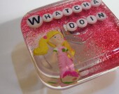Whatcha Doing - Weird Gift - Waterproof Shower Art