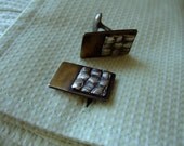 New Weave, handmade silver & brass cuff links