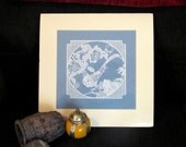Paper Cut Work With Bird Motiff