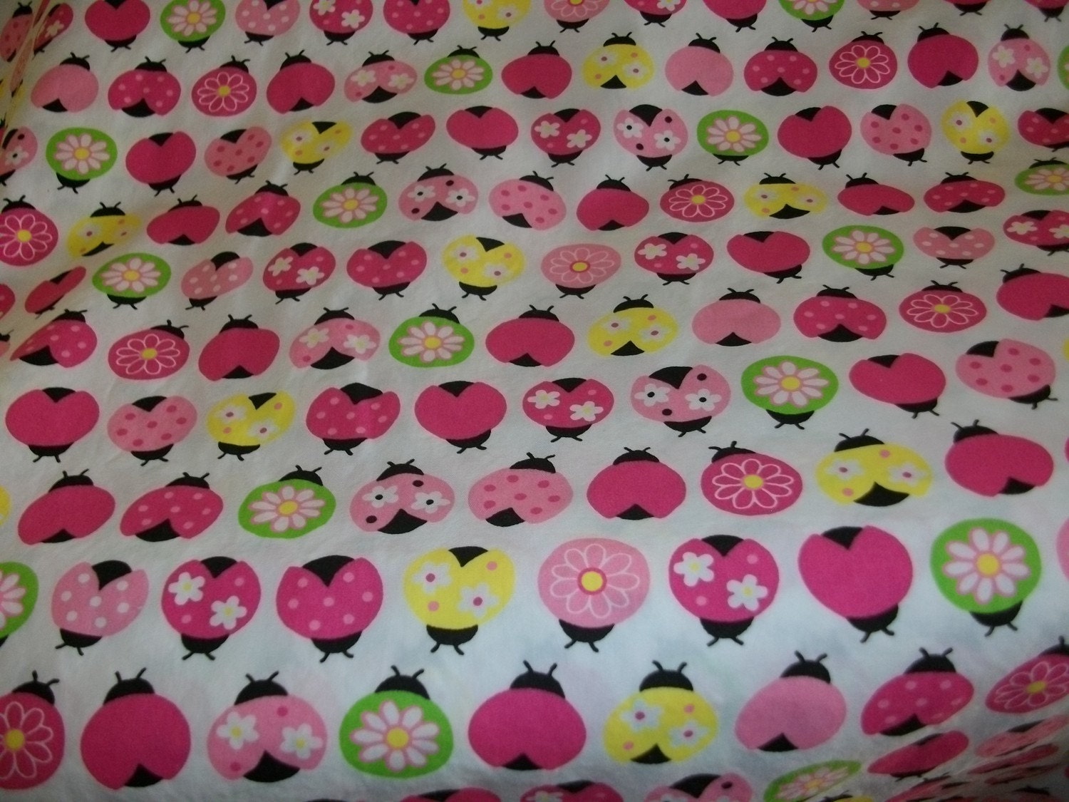 Multicolor Ladybug  Cotton Twill