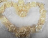 1yd Yellow Cream Feather Boa Trim
