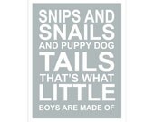 Snips and Snails  8x10 inch print by Finny and Zook