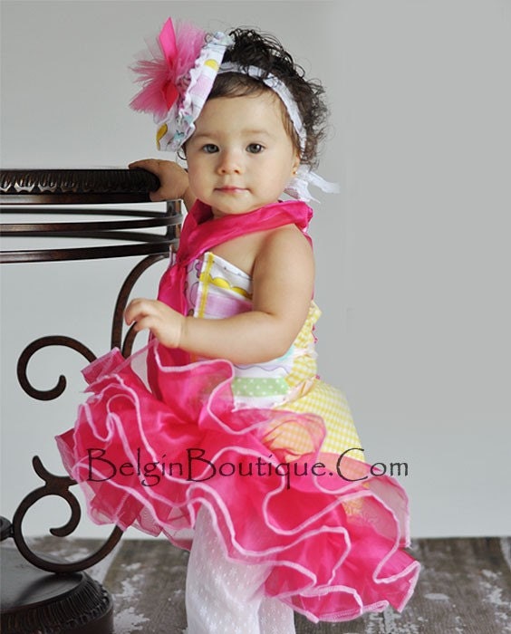 Pageant Casual Wear Hollywood Babe EASTER spring summer Custom Size 3/6m 6/9m 12m 18m 2T 3T 4 5 6 7 8 9 10 BELGINBOUTIQUE