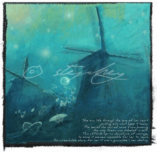 Giclee Art Print: Her Destiny Handmade inspirational art