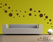 Polka Dots, 1 Color, 5 Sizes - Vinyl wall decals stickers, kids room, nursery, children stickers, bubbles, rings, circles
