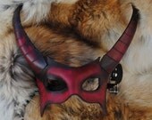 Ruby Demon Leather Mask