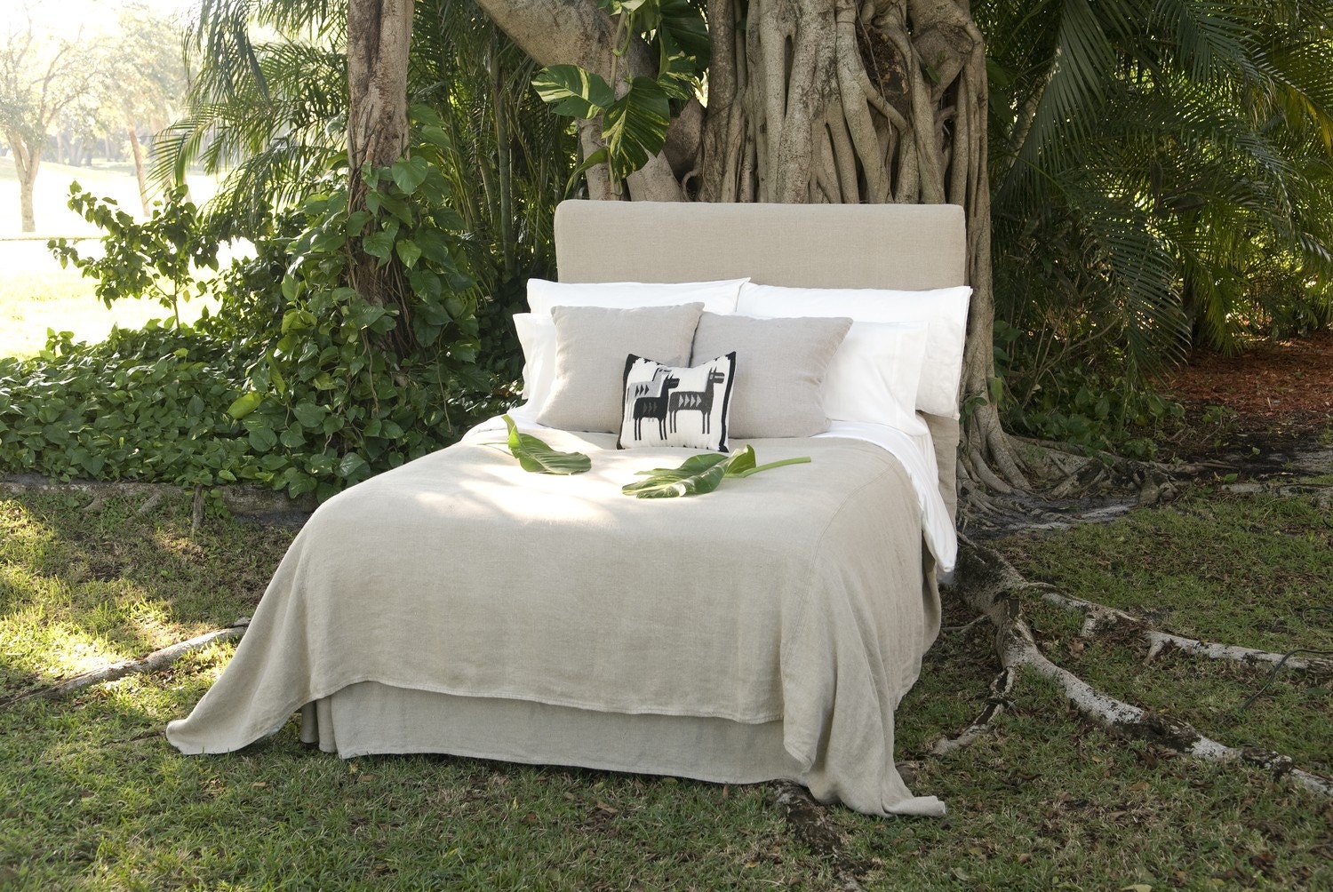 Romanian Hemp Bedspread- Heavy Weighted Woven Hemp Fabric- Natural- 100" x 100"- Over sized Queen Size