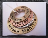 Stacked Washer Necklace in Mixed Metals