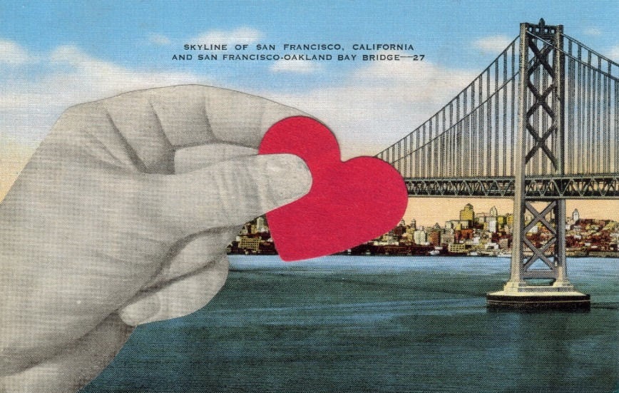 I Left My Heart in San Francisco Art Collage