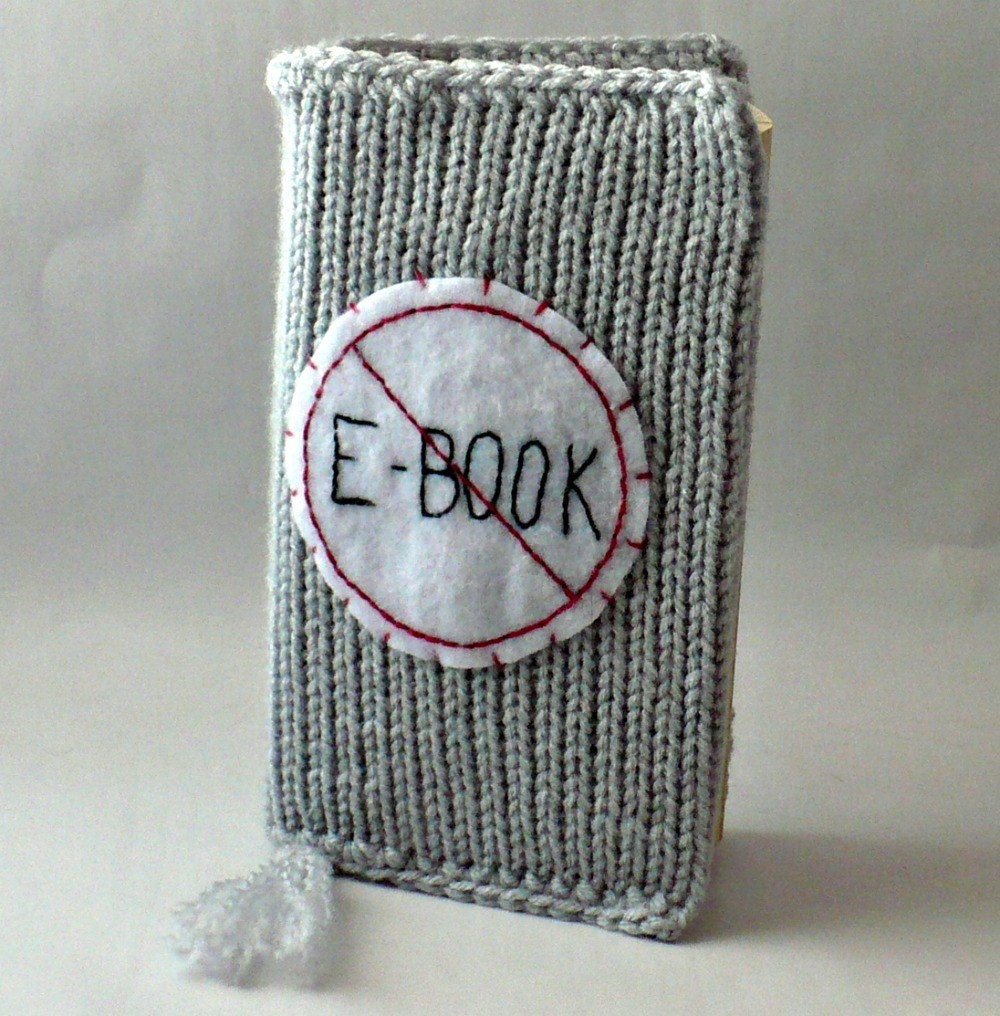 Knitted Paperback Book Cover No Ebook