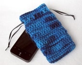 Cell Phone Holder - Denim - by Lostsentiments