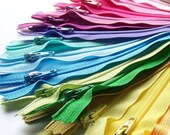 SALE 25 Assorted 7 Inch YKK Zippers