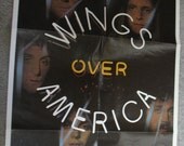 3 Paul McCartney Wings Record Posters Vintage Rock