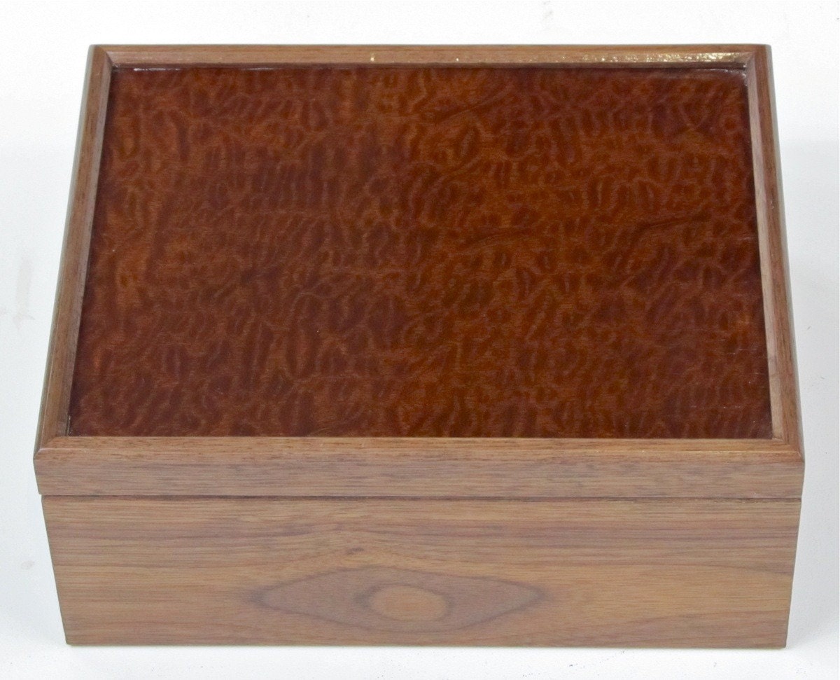 Black Walnut and African Pomelle Sapele Heirloom Box