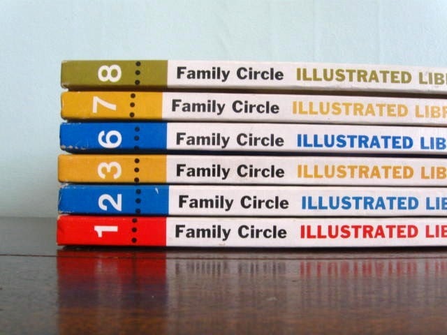 Set of SIX 1972 Family Circle Cookbooks