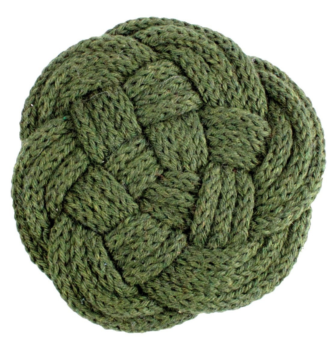 Organic Cotton Nautical Coaster - Forest Green - Set of 4