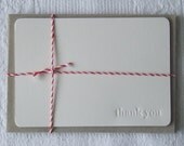 thank you letterpress notecards pk 5