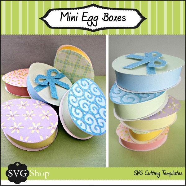 Mini Easter Egg Boxes SVG Files