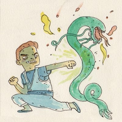 Kung Fu - original NES illustration
