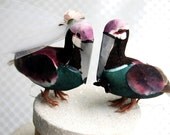 Pelican Love Birds Wedding Cake Topper