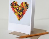 Jelly Bean Heart Card - 4x5