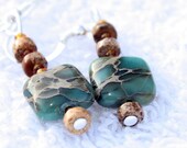 Aqua Terra Jasper Sterling Silver Earrings