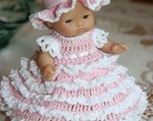 PATTERN Crochet 5 inch Berenguer Baby Doll Southern Belle Pink