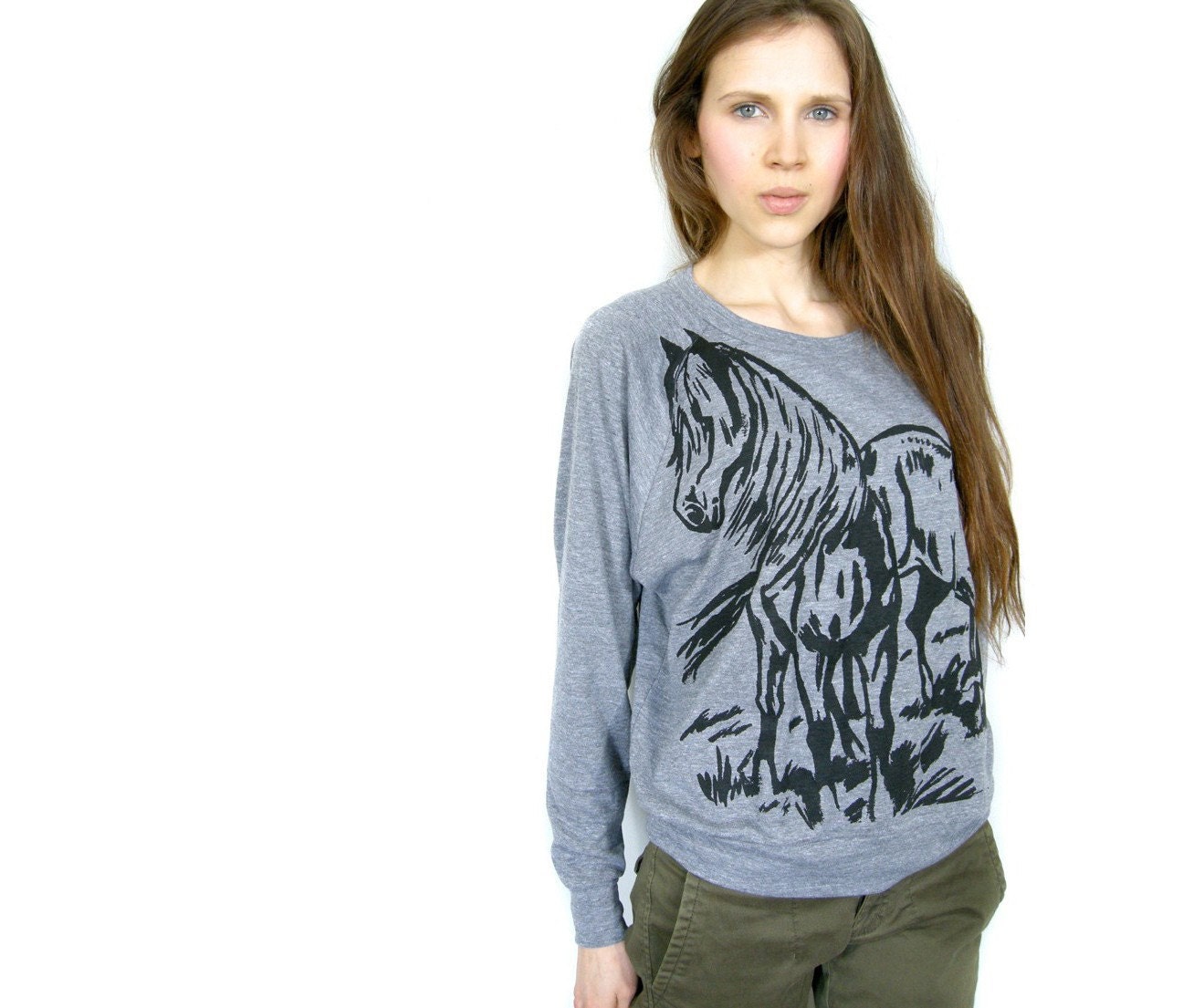 Horse print top Small / Medium / Large