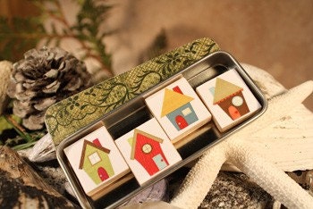 Home Sweet Home Scrabble tile Magnet Set with their own matching Tin