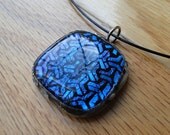 Geometric Dichroic Glass Necklace