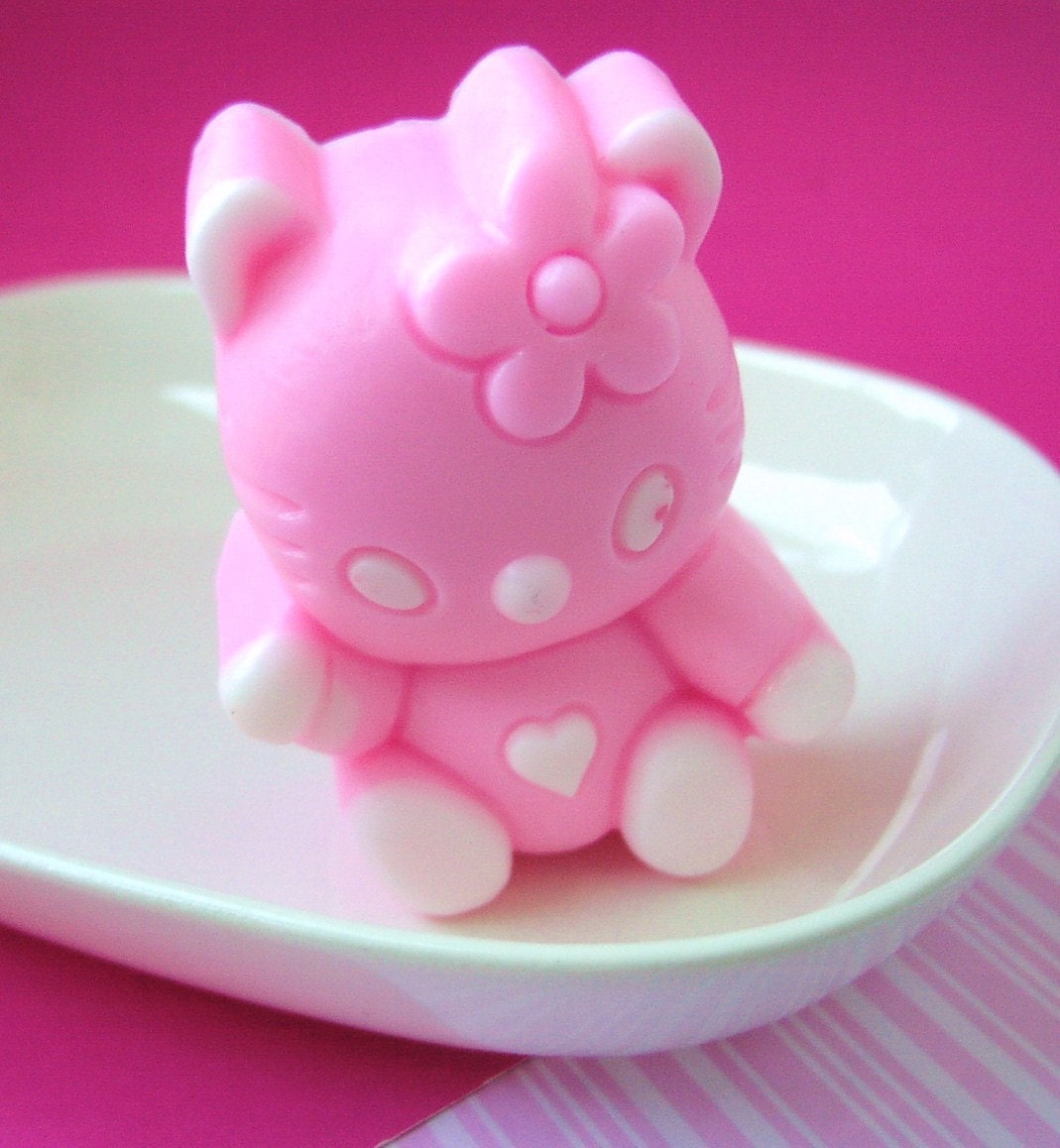 Soap for Girls  - Hello Kitty Cat - Kids Glycerin Soap