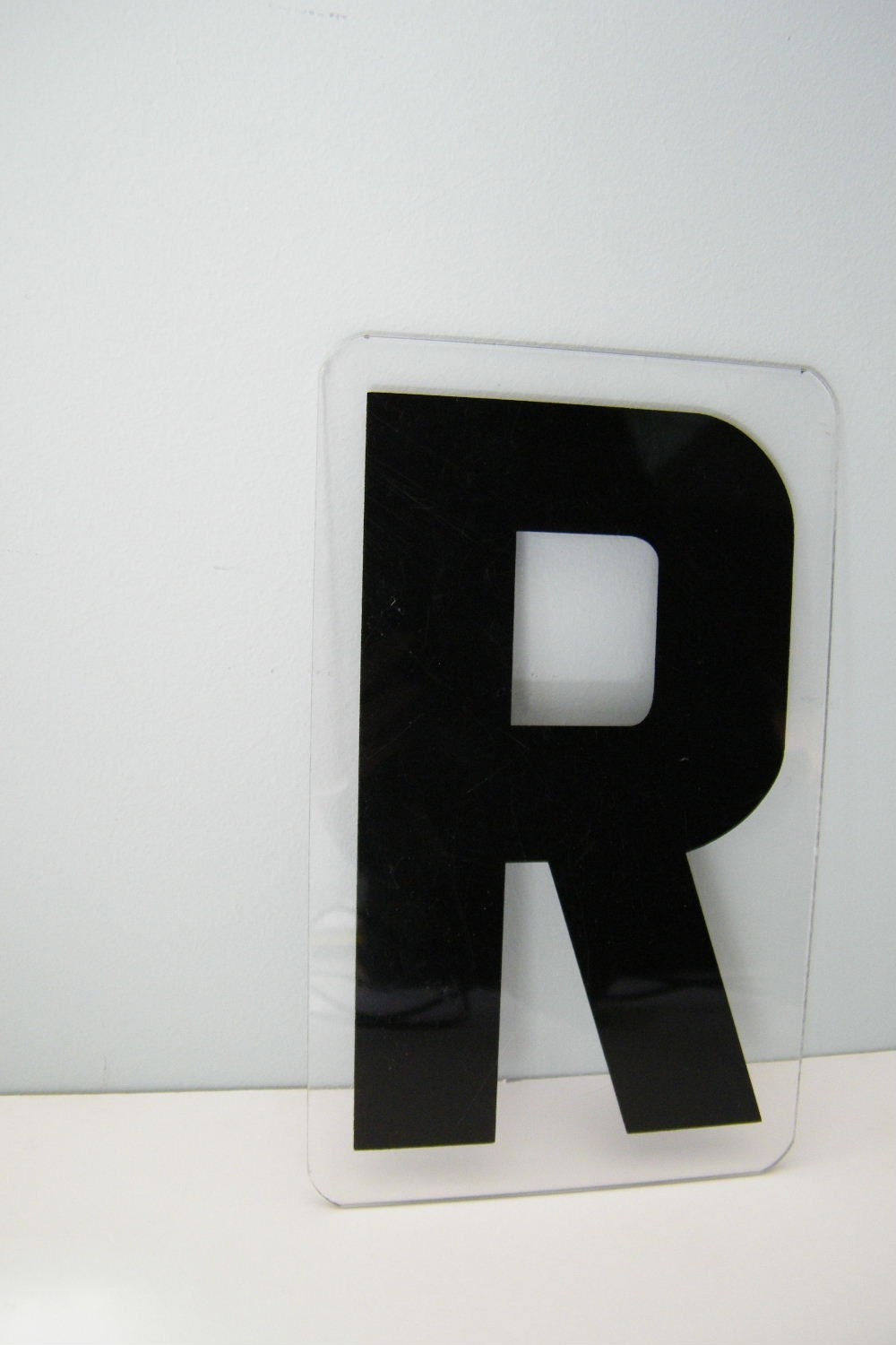 Vintage Sign Marquee Letter R