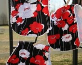 Poppy Lane Bib and Burp Cloth Set