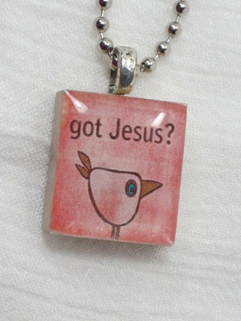 Scrabble Tile Necklace - Got Jesus