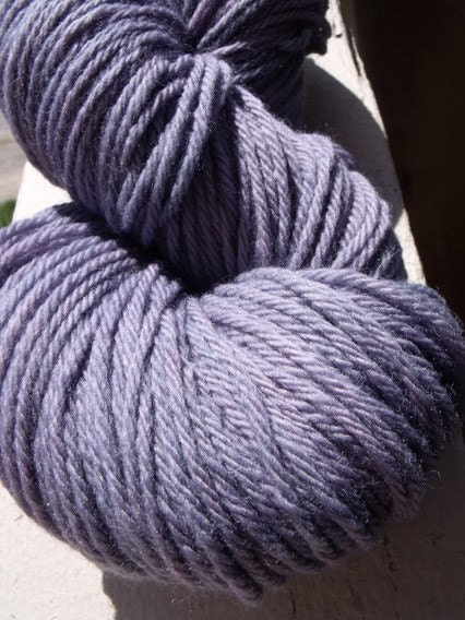 100% Worsted Weight Merino Yarn in Crutaceous Grape