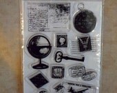Travel Journey Clear Stamps by TPC Studio-FREE SHIPPING
