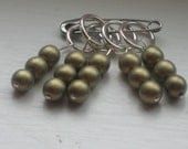 Golden Stitch Markers (set of 5)