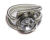 Cyberpunk Jewelry - RING - Clear Swarovski Crystal