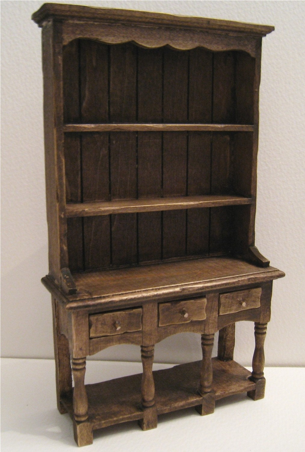 Kitchen Hutch or Dresser, twelfth scale dollhouse miniature