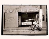 Paletería y Nevería La Flor de Michoacán (The Flower of Michoacan Ice Cream Shop) - Black and White Photo - Silver Gelatin Print
