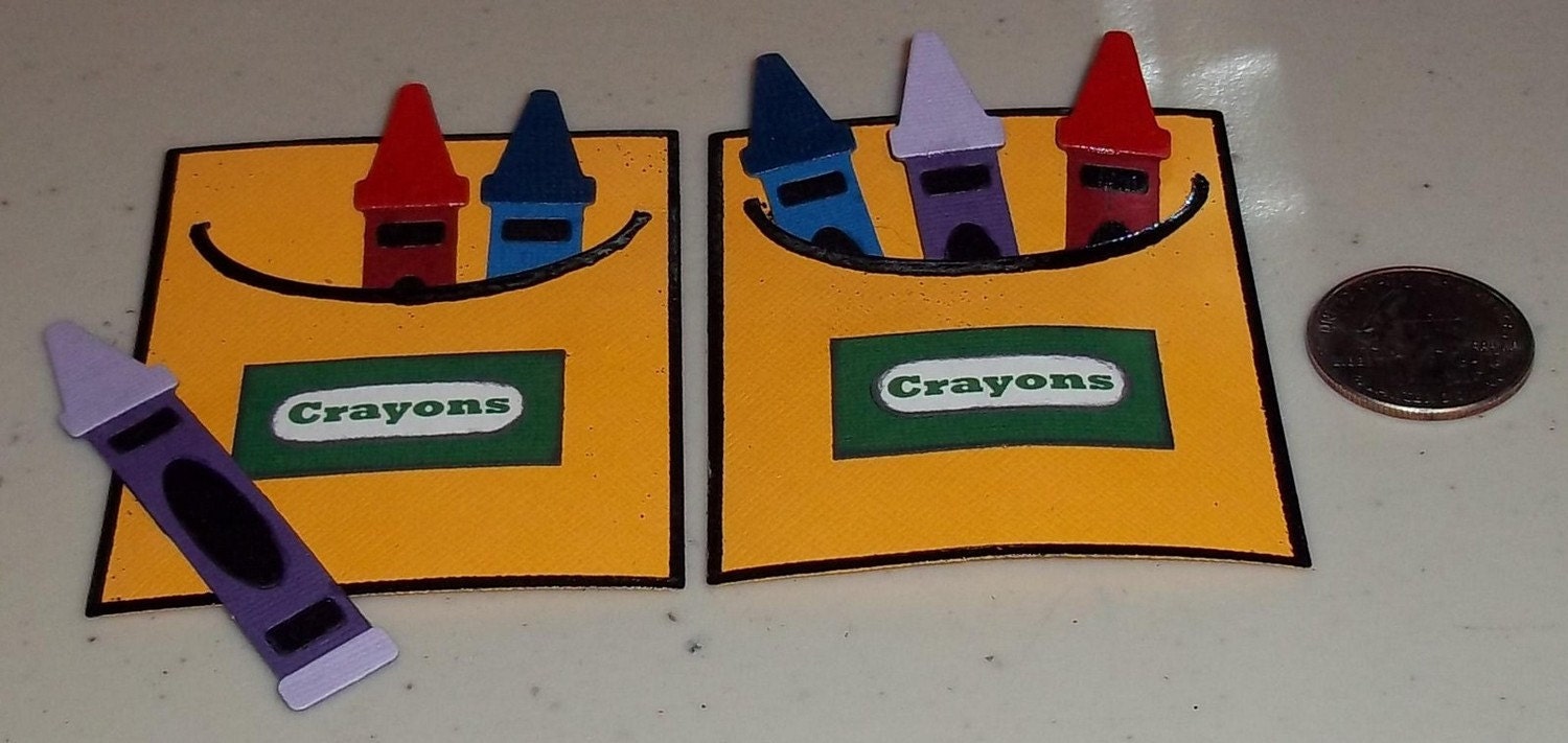 Crayons and Box - 2 sets to a pack