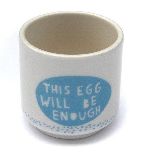 This egg will be enough.... Egg cup in Blue