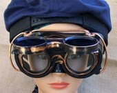 Steampunk Goggles Glasses  lenses loops cyber---RARE-----Time Travel Crazy Scientist's Oculo-Vision Tool
