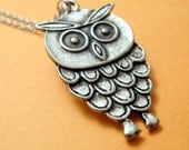 Silver Owl Necklace tbteam tpt team