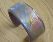 Lavender Dichroic Glass Bracelet