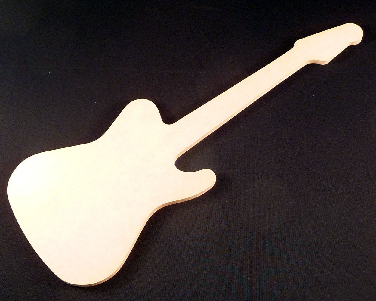 Wood GUITAR Silhouette G-1 Wall Art, Ready for you to paint