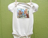 Woodland Creatures organic cotton onesie