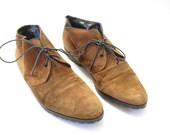 vintage Dainty suede leather ankle boots