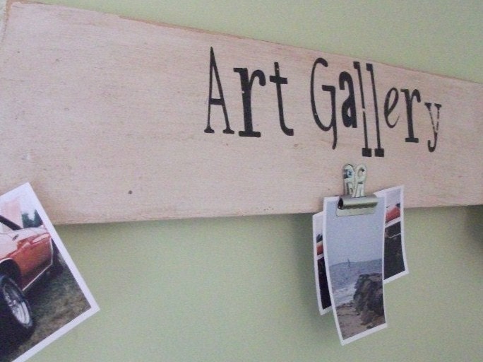 Personalized Children's Artwork Clip Board Display Sign Great Holiday, Valentine, Housewarming, Grandparent Gift