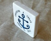 Nautical Anchor Save the Date Magnets, Wedding Favors, Set of 75